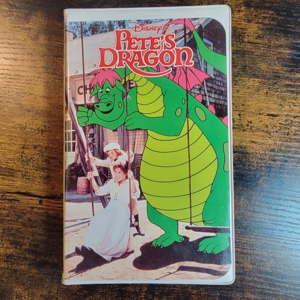 Disney Pete's Dragon VHS with Green and Red Cover